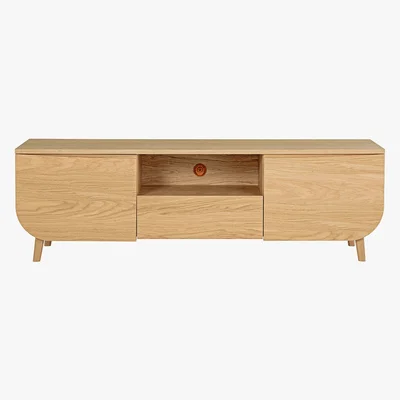 Habitat Etta Oak 2 Door Tv Stand With Shelf, Oak