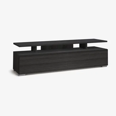 Habitat Habitat Floating Top TV Unit - Black & Brown