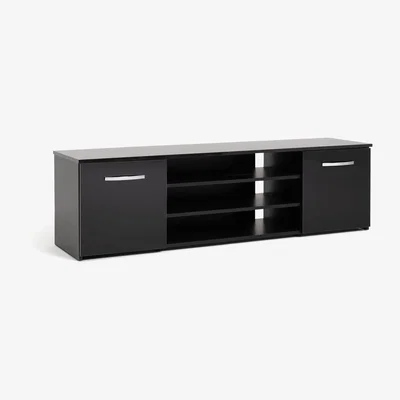 Habitat Habitat Hayward 2 Door Wide TV Unit - Black Gloss