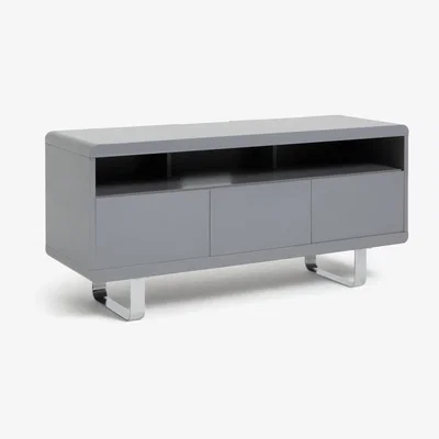Habitat Habitat Sleigh TV Unit - Gloss Grey