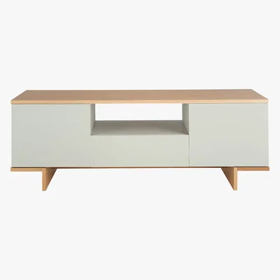 Habitat Hopkins Oak And Grey Tv Stand, Grey