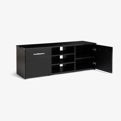 Habitat Habitat Hayward 2 Door Small TV Unit - Black Gloss