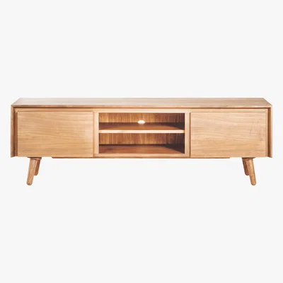 Habitat Vince Oak Large Tv Stand With 2 Doors, Oak