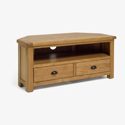 Habitat Habitat Kent 2 Drawer Corner TV Unit - Oak