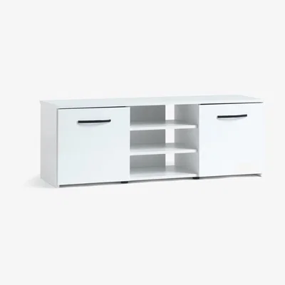 Habitat Habitat Hayward 2 Door Small TV Unit - White Gloss