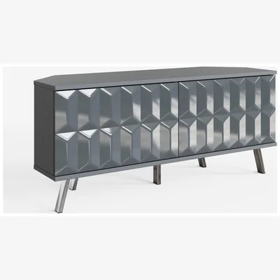 Habitat Frank Olsen Elevate 2 Door Corner TV Unit - Grey