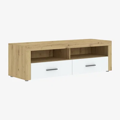 Habitat Habitat Gamma 2 Drawer TV Unit - Natural & White