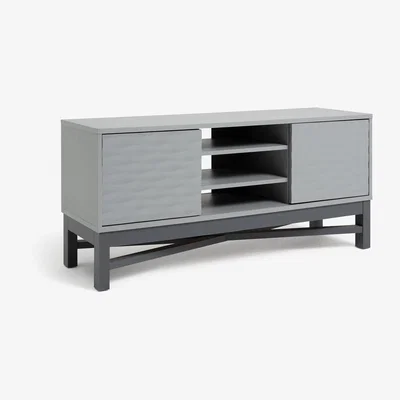 Habitat Habitat Zander Textured TV Unit - Grey
