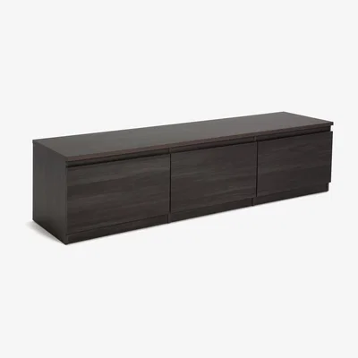 Habitat Habitat Jenson 3 Door TV Unit - Black Brown