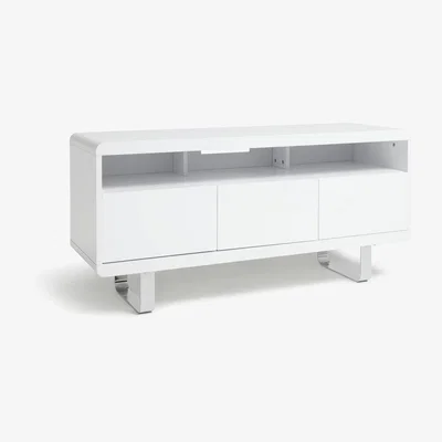 Habitat Habitat Sleigh TV Unit - White Gloss