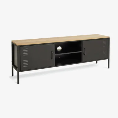 Habitat Habitat Stevie 2 Door TV Unit - Black
