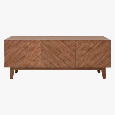 Habitat Verona Walnut 3 Door Walnut Veneer Tv Stand, Walnut