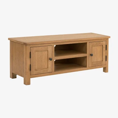 Homebase Norbury Wide TV Stand - Oak