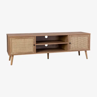 Homebase Kubu Rattan Wide TV Stand