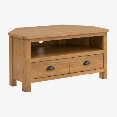 Homebase Norbury Corner TV Stand - Oak