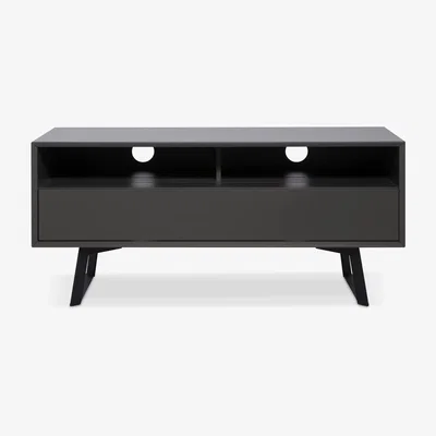 John Lewis Alphason Carbon 1200mm TV Stand for TVs up to 55”, Grey