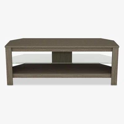 John Lewis AVF Calibre Plus TV Stand for TVs up to 55, Grey & Glass