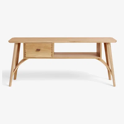 John Lewis John Lewis & Partners Branch TV Stand for TVs up to 60, Oak