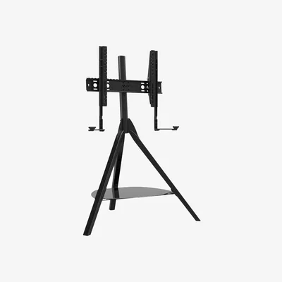 John Lewis AVF Hoxton FSLK 1001 Freestanding Tripod TV Stand with Soundbar Mount for TVs 32” to 70”, Black