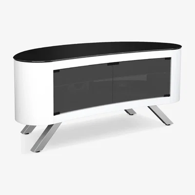 John Lewis AVF Affinity Premium 1150 Bay Curved TV Stand For TVs Up To 55"