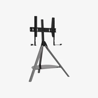 John Lewis AVF Hoxton FSLK 1001 Freestanding Tripod TV Stand with Soundbar Mount for TVs 32” to 70”, Grey