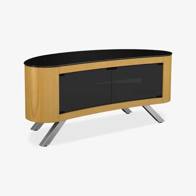 John Lewis AVF Affinity Premium 1150 Bay Curved TV Stand For TVs Up To 55