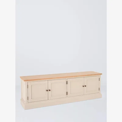 John Lewis John Lewis Foxmoor Media Unit, FSC-Certified (MDF, Acacia, Oak Veneer), Natural Cream