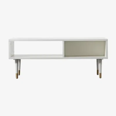 Knees Holbrook 100cm Oak TV Unit - White