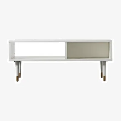 Knees Lismore 100cm Oak TV Unit - White