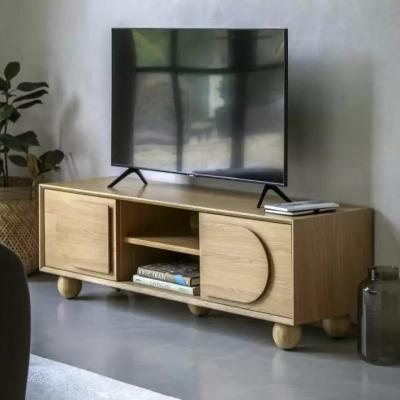 Knees Geo Oak Finish Media Unit - Natural