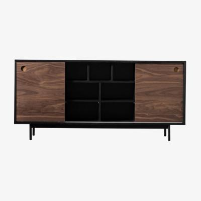 Knees Briar Walnut Veneer Sideboard - Black