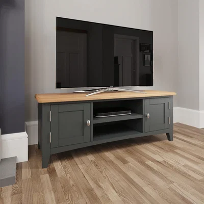 Knees Galileo 120cm Oak TV Unit - Grey