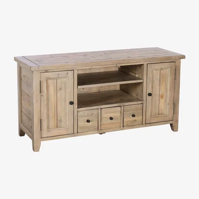 Knees Lark Light Reclaimed Wood 2 Door TV Bench