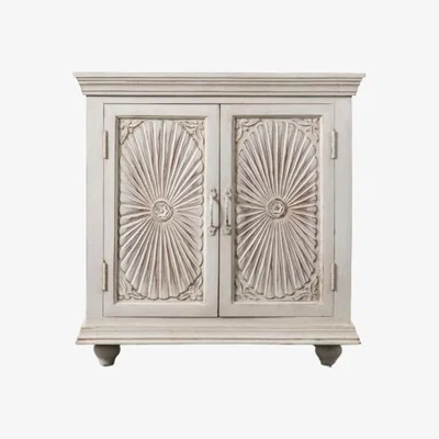 Knees Cadence Mango Wood Sideboard - White
