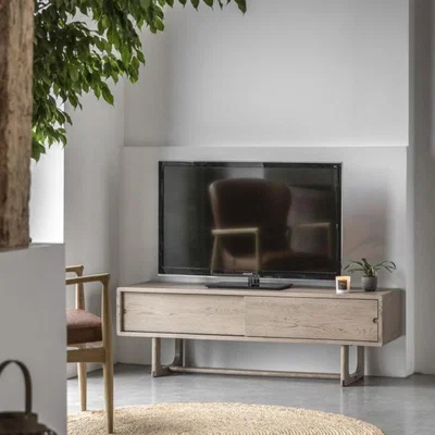 Knees Craft Oak Media Unit - Smoked