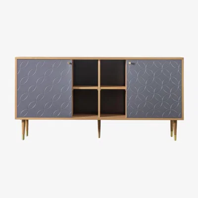 Knees Neo Oak Veneer Sideboard - Grey