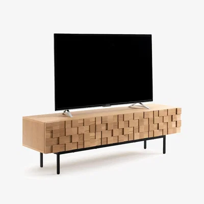 La Redoute Madria 3-Door Oak Veneered TV Cabinet