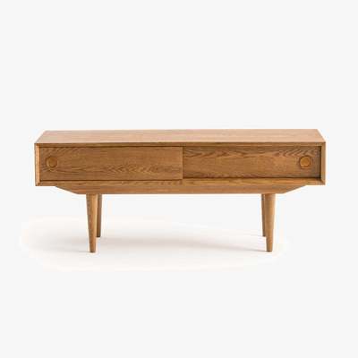 La Redoute QUILDA Retro TV Storage Unit with 2 Sliding Doors