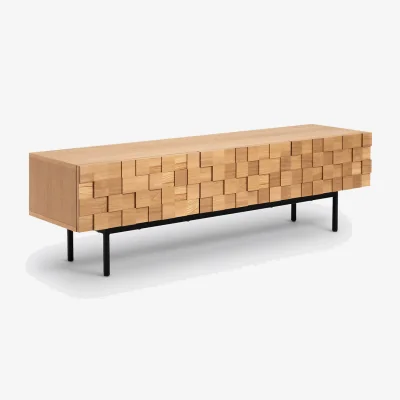 La Redoute Madria 3-Door Oak Veneered TV Cabinet