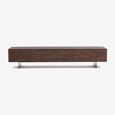La Redoute Fergus Ebony Oak and Metal Hifi TV Cabinet