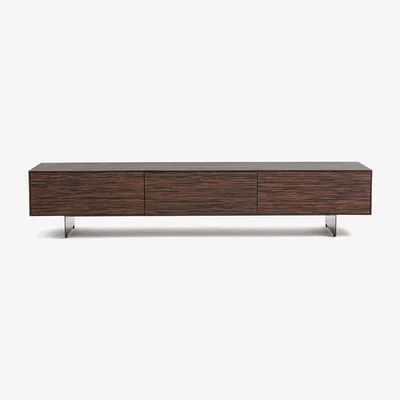 La Redoute Fergus Ebony Oak and Metal Hifi TV Cabinet