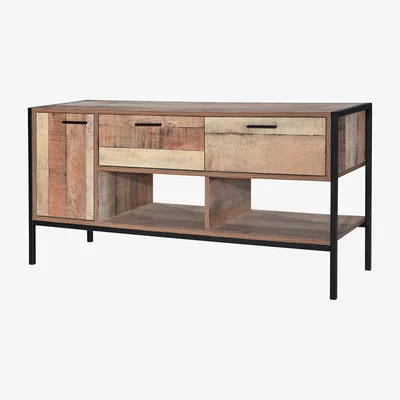 La Redoute Industrial Style Oak Effect Media Unit
