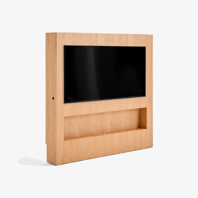 La Redoute Laster Wall-Mounted TV Stand in Oak Veneer with 1 Compartment