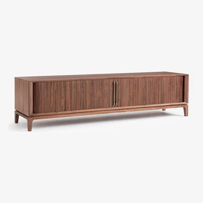 La Redoute Liamca Walnut & Leather TV Cabinet