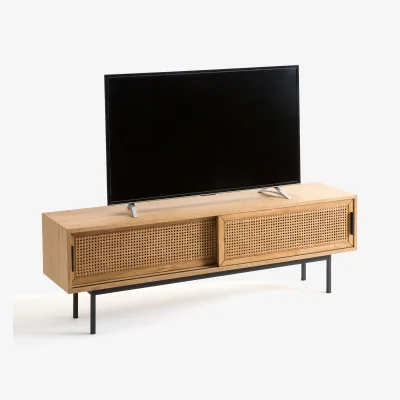 La Redoute Waska Oak and Cane TV Stand