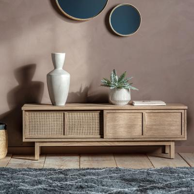 La Redoute Bharhut Japandi Panelled Rattan TV Unit
