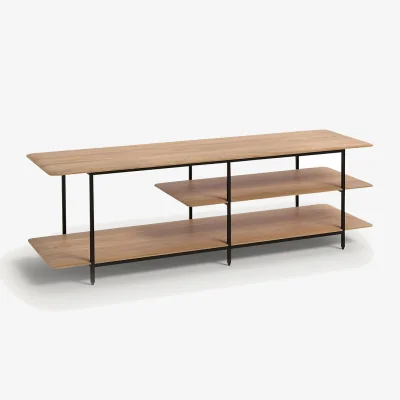 La Redoute Jacobson Oak Multi-Shelf TV Unit