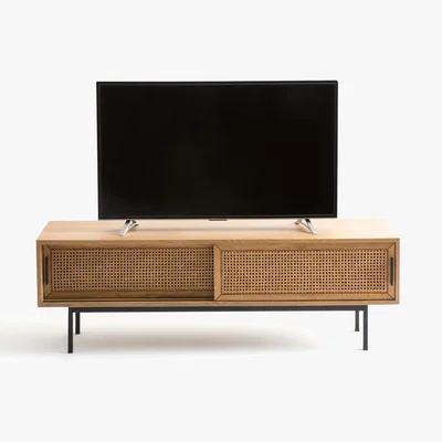 La Redoute Waska TV Stand in Oak and Cane