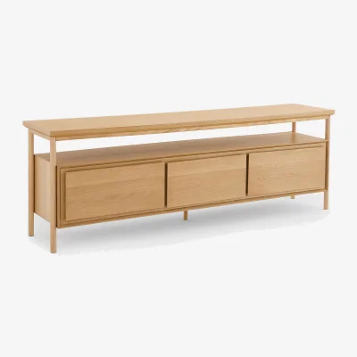 La Redoute Elina Oak Veneer 3-Drawer TV Unit 180cm