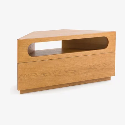 La Redoute Vonti Oak Veneer Corner TV Cabinet